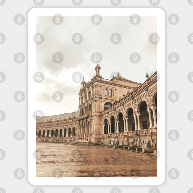 Plaza de España Sticker by iadesigns